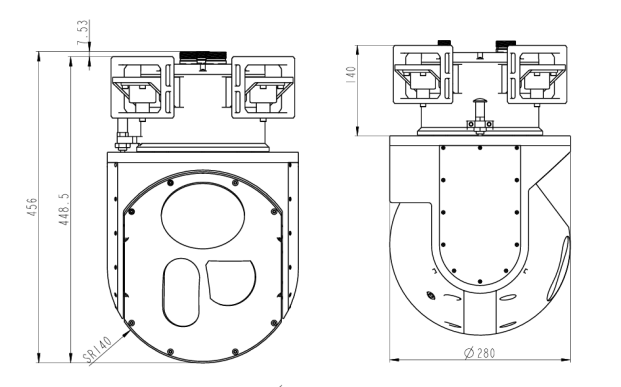 S280TA兩軸三光吊艙 S280TA兩軸三光吊艙